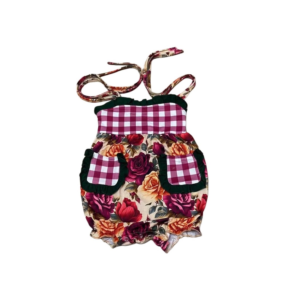 Rosette Baby Bubble Romper